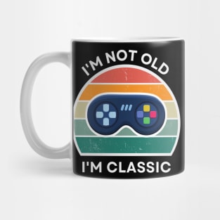 I'm not old, I'm Classic | Game Controller | Retro Hardware | Vintage Sunset | '80s '90s Video Gaming Mug